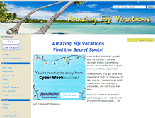 Tablet Screenshot of amazing-fiji-vacations.com
